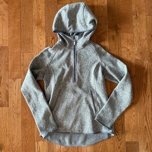 Lululemon Fleece & Thank You Pullover size 8 Heathered Silver Lilac